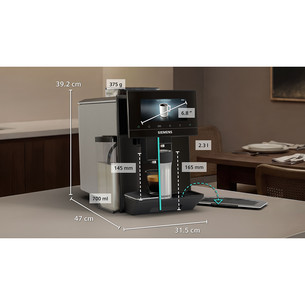 Siemens EQ900 iAroma, черный - Кофемашина