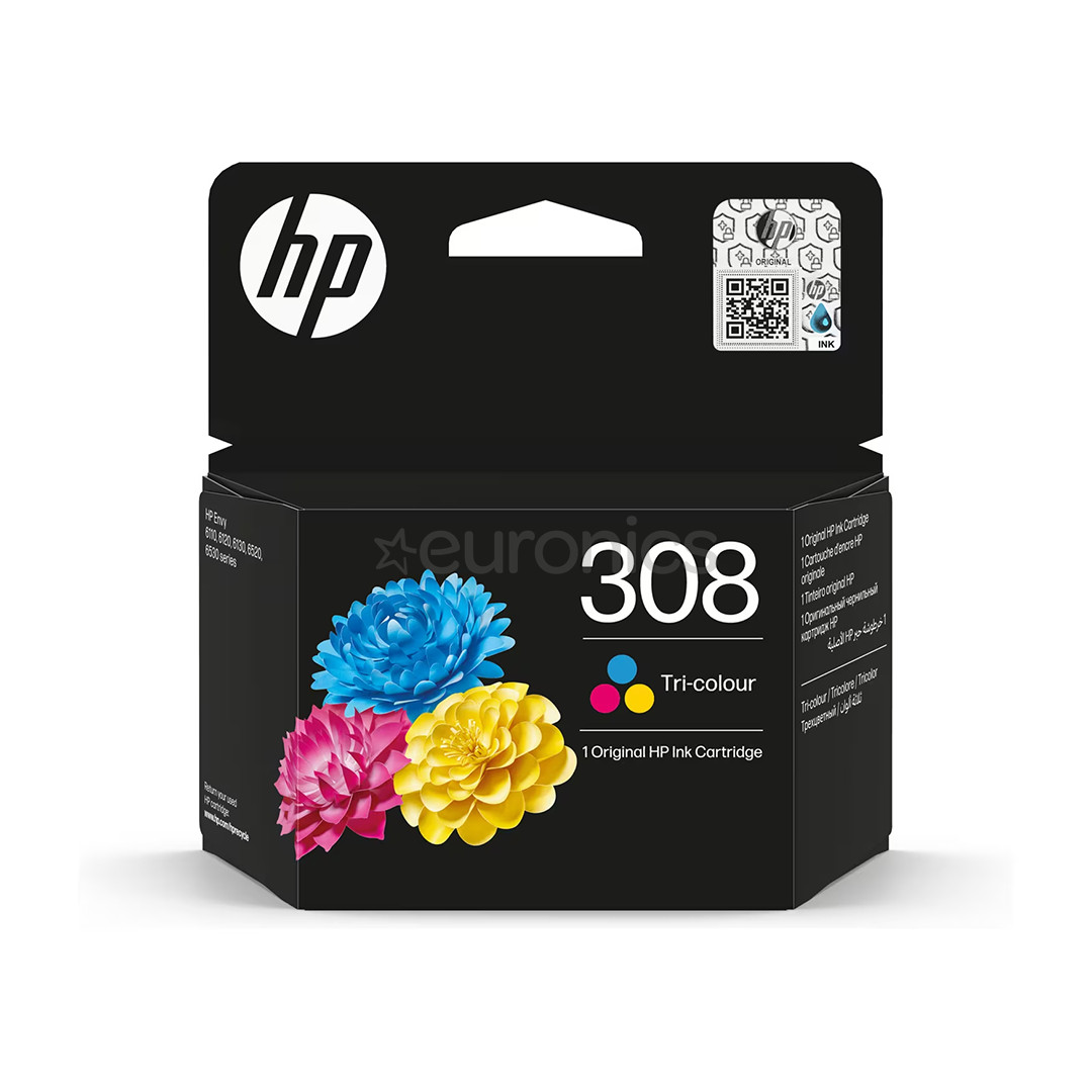 HP 308 Tri-color, krāsu - Toneris printerim
