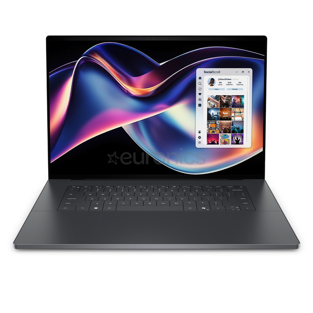 Dell XPS, 16'', 3.2K, OLED, 120 Hz, Ultra X7, 32 GB, 1 TB, W11P, ENG, tumši pelēka - Portatīvais dators