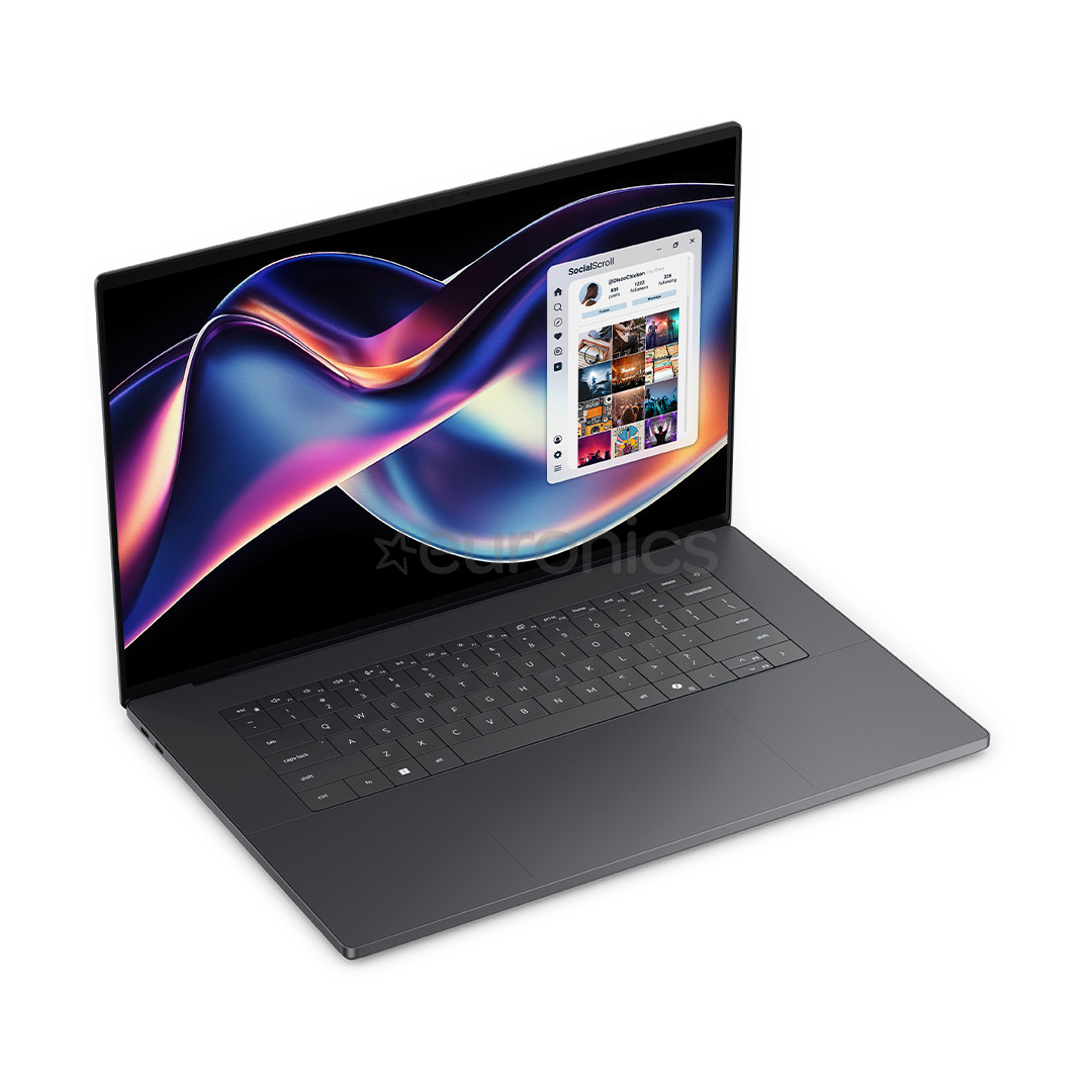 Dell XPS, 16'', 3.2K, OLED, 120 Hz, Ultra X7, 32 GB, 1 TB, W11P, ENG, tumši pelēka - Portatīvais dators