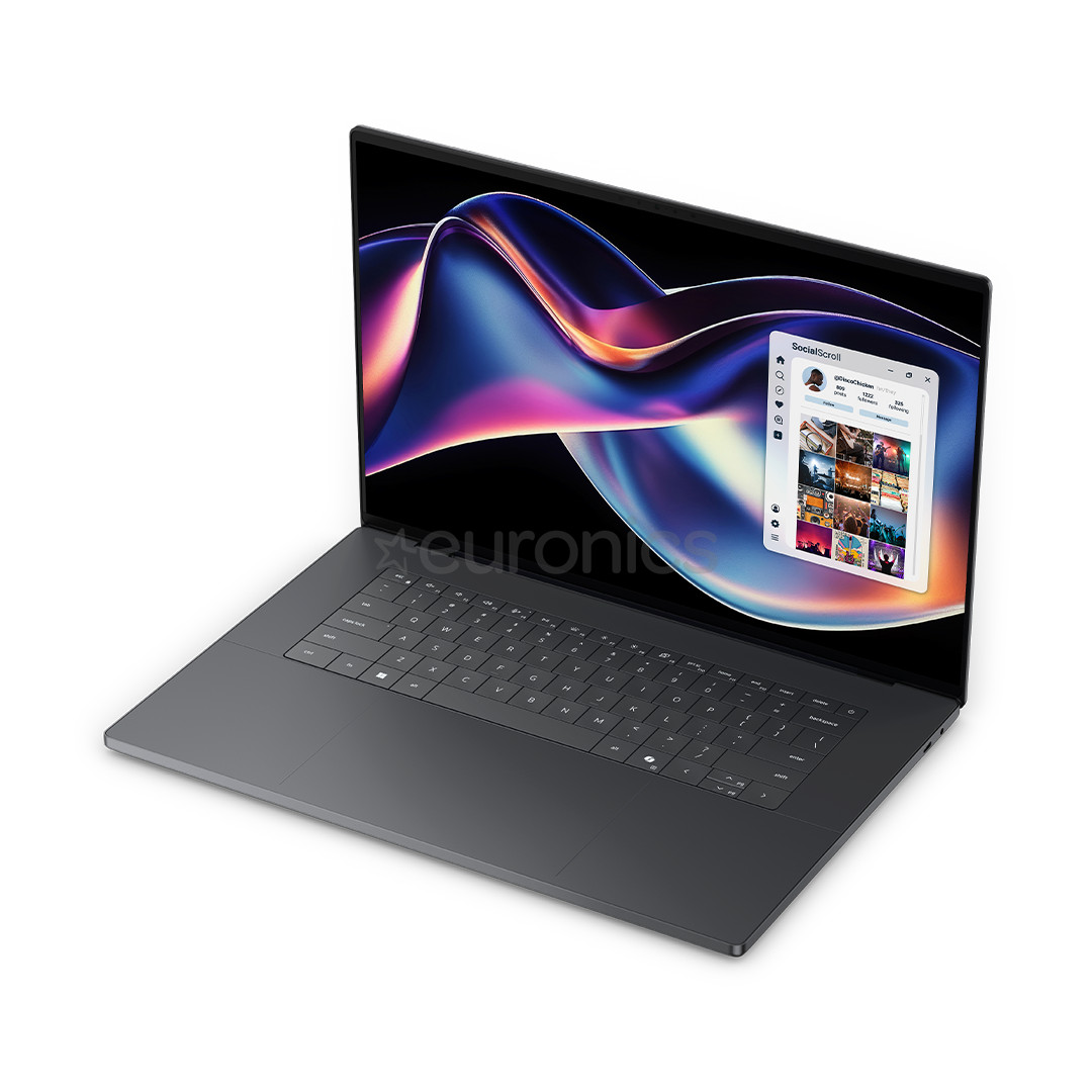 Dell XPS, 16'', 3.2K, OLED, 120 Hz, Ultra X7, 32 GB, 1 TB, W11P, ENG, tumši pelēka - Portatīvais dators