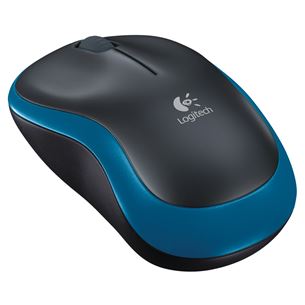 Logitech M185, pelēka/zila - Bezvadu datorpele