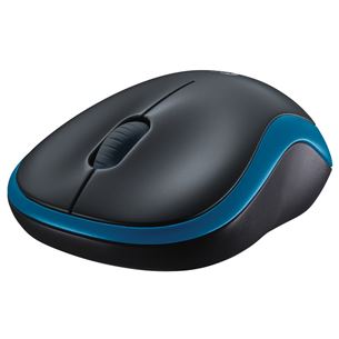 Logitech M185, pelēka/zila - Bezvadu datorpele