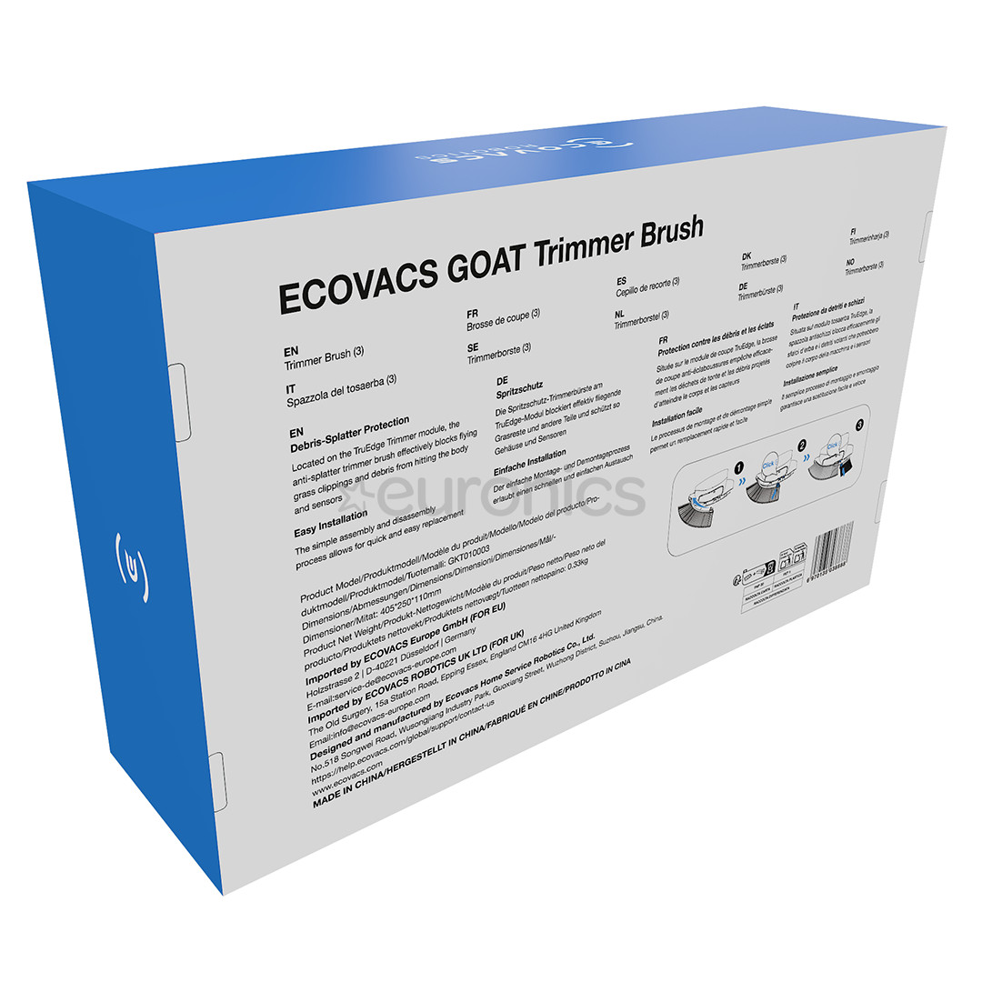 Ecovacs Goat O1200/ A1600/ A3000 LiDAR PRO, 3 pcs, black - Trimmer brush