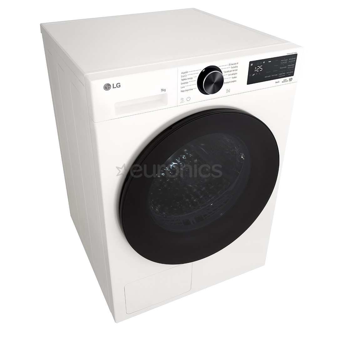 LG, Heat pump, 9 kg, depth 61.5 cm - Clothes dryer