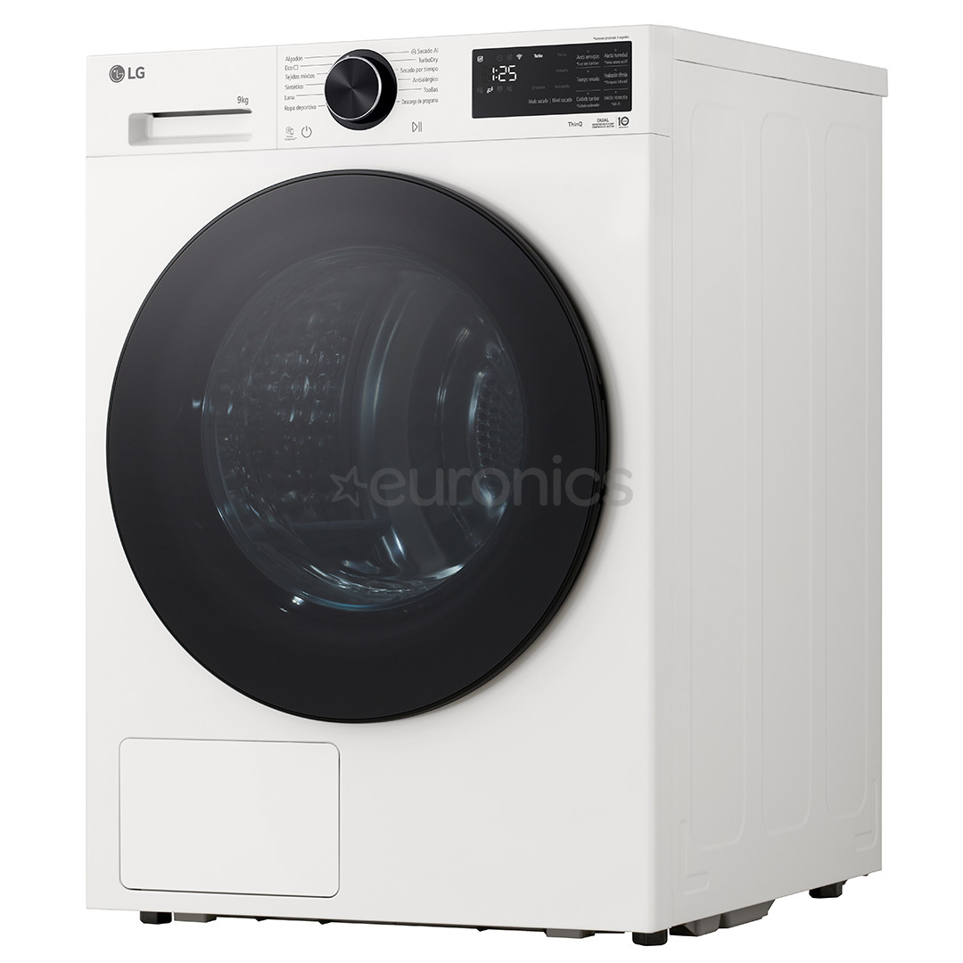 LG, Heat pump, 9 kg, depth 61.5 cm - Clothes dryer
