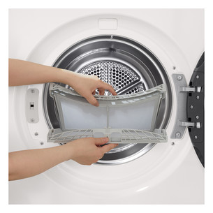 LG, Heat pump, 9 kg, depth 61.5 cm - Clothes dryer