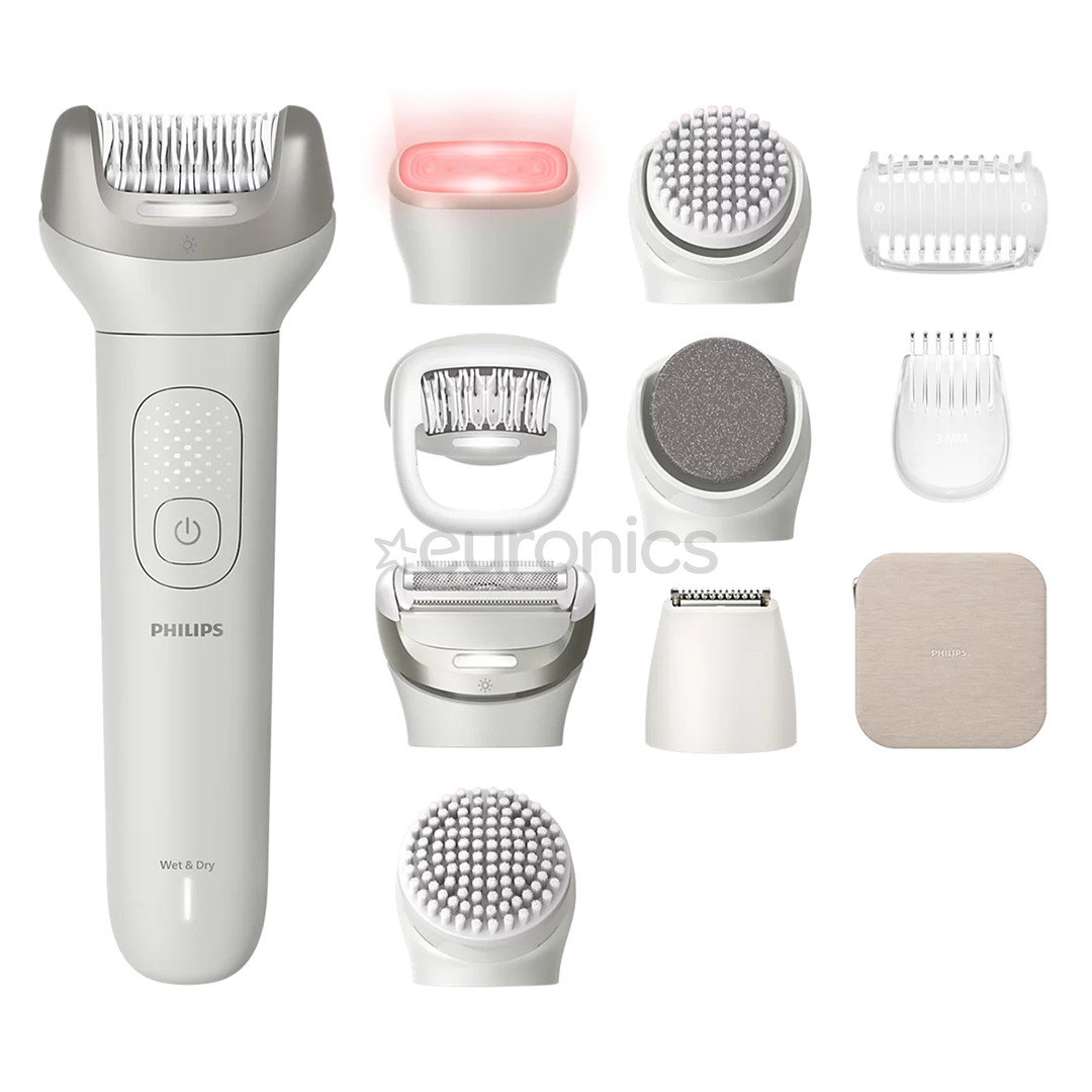 Philips 9900, Wet & Dry, 11-piece set, grey - Beauty set