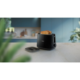 Philips Daily Collection, 900 Вт, черный - Тостер