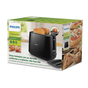 Philips Daily Collection, 900 Вт, черный - Тостер