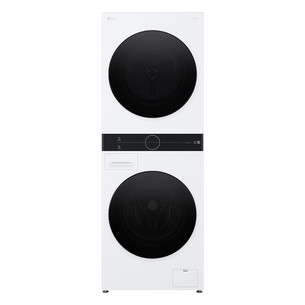 LG WashTower, 12 кг + 10 кг, глубина 66 см, 1400 об/мин - Стиральная машина с передней загрузкой WT1210WWF.ABWQQMR