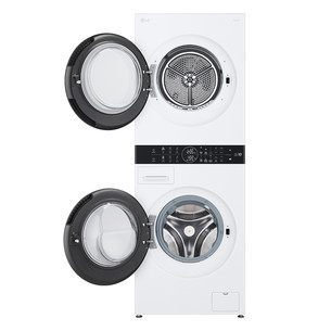 LG WashTower, 12 кг + 10 кг, глубина 66 см, 1400 об/мин - Стиральная машина с передней загрузкой