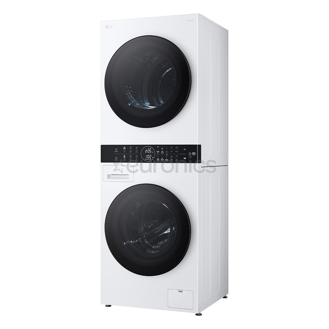 LG WashTower, 12 кг + 10 кг, глубина 66 см, 1400 об/мин - Стиральная машина с передней загрузкой