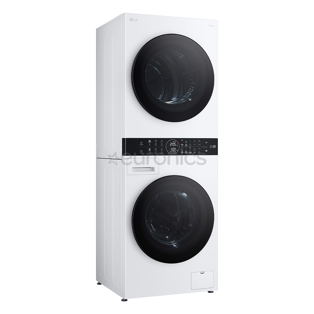 LG WashTower, 12 кг + 10 кг, глубина 66 см, 1400 об/мин - Стиральная машина с передней загрузкой