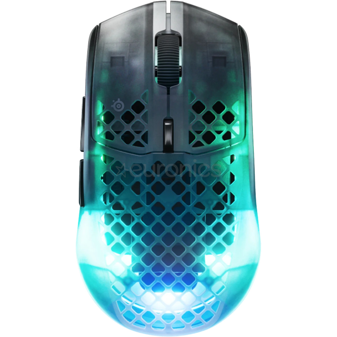 SteelSeries Aerox 3 Gen 2, optiskā, melna/caurspīdīga - Bezvadu datorpele