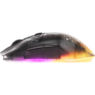 SteelSeries Aerox 3 Gen 2, optiskā, melna/caurspīdīga - Bezvadu datorpele