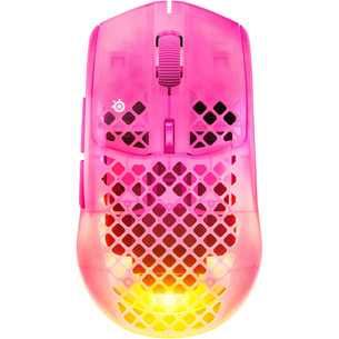 SteelSeries Aerox 3 Gen 2, optiskā, rozā/caurspīdīga - Bezvadu datorpele 62716