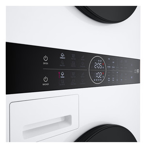 LG WashTower, 12 кг + 10 кг, глубина 66 см, 1400 об/мин - Стиральная машина с передней загрузкой