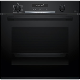 Bosch, Series 6, pirolītiskā tīrīšana, 71 L, melna - Iebūvējama elektriskā cepeškrāsns HBG378AB4