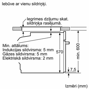 Bosch, Series 6, pirolītiskā tīrīšana, 71 L, melna - Iebūvējama elektriskā cepeškrāsns