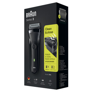 Braun Series 3, melna - Skuveklis