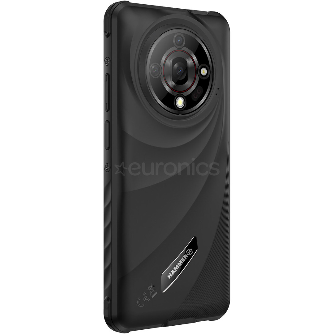 HAMMER Iron 6, 6GB, 128GB, melna - Viedtālrunis
