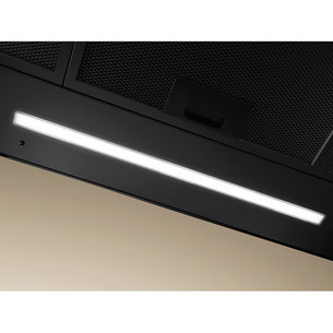 Electrolux 700 Series, Hob2Hood, 730 m³/h, width 89.8 cm, black - Cooker hood
