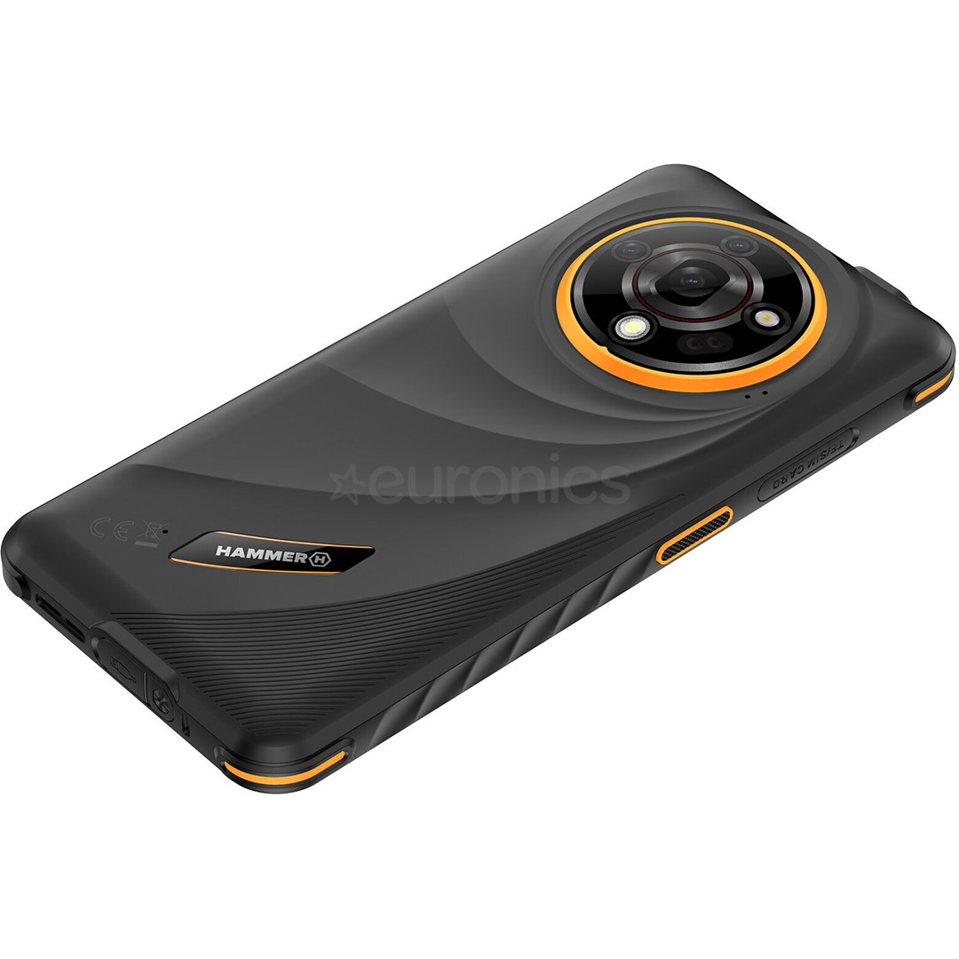 HAMMER Iron 6 5G, 6GB, 128GB, oranža - Viedtālrunis