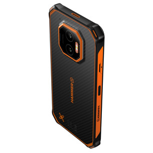 HAMMER Energy X2 5G, 8GB, 256GB, melna/oranža - Viedtālrunis