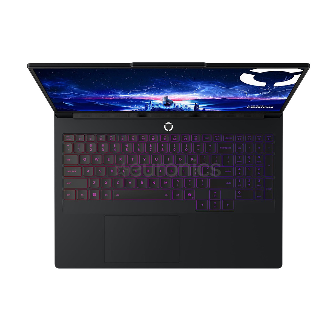 Lenovo Legion Pro 7i Gen 10, 16'', WQXGA, OLED, 240 Hz, Ryzen 9, 32 GB, 2 TB, RTX 5080, ENG, melna - Portatīvais dators