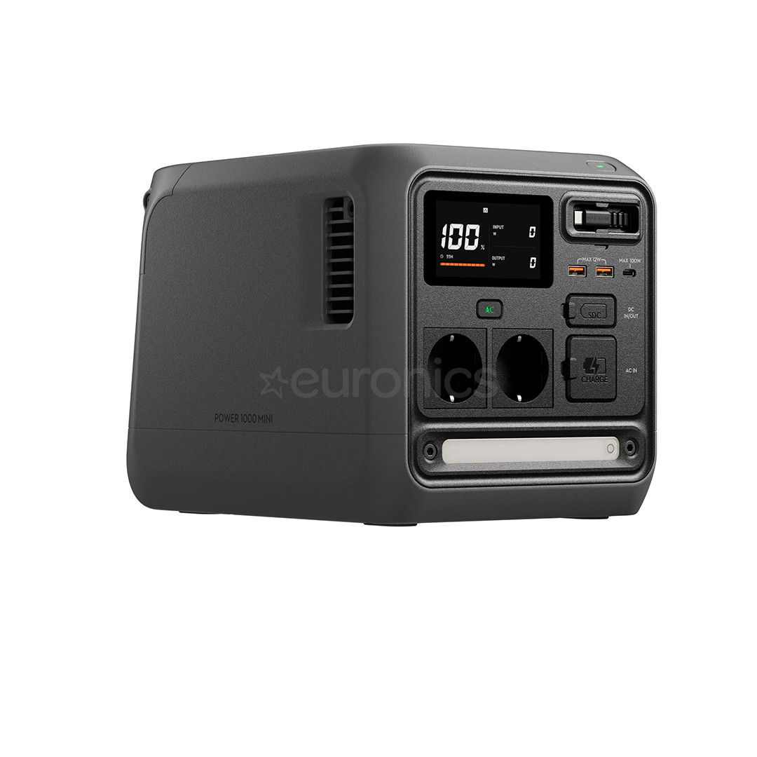 DJI Power 1000 Mini, 1008 Wh, melna - Pārnēsājama spēkstacija