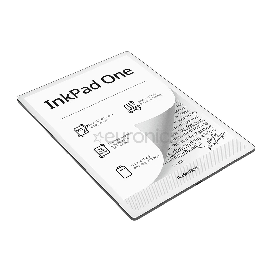 PocketBook InkPad One, 10,3'', melna - E-grāmata