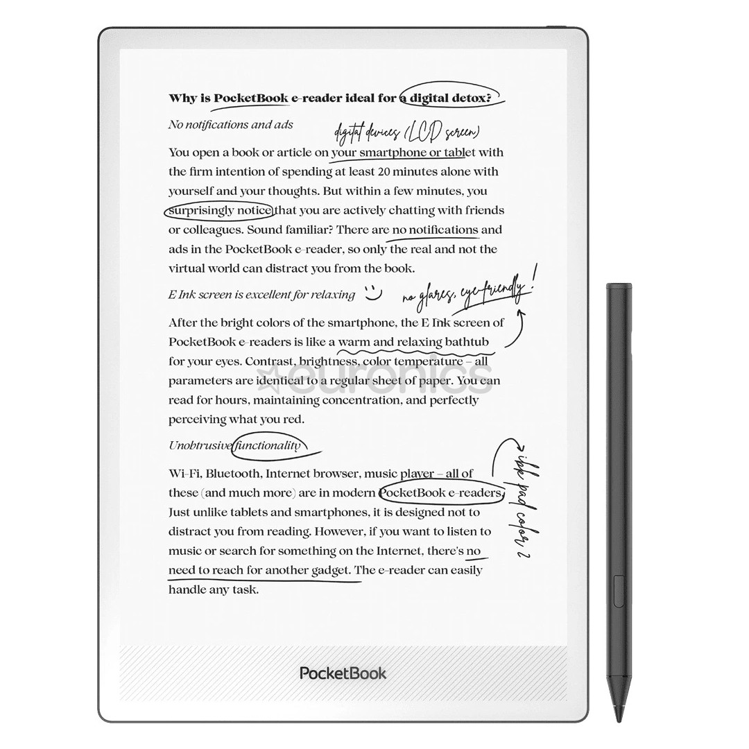 PocketBook InkPad One, 10,3'', melna - E-grāmata