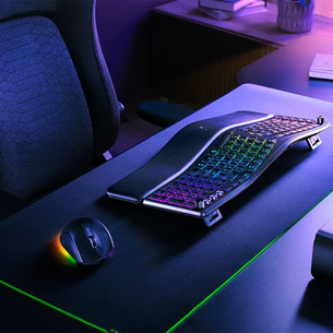 Razer Pro Type Ergo, tactile, US, melna - Bezvadu klaviatūra