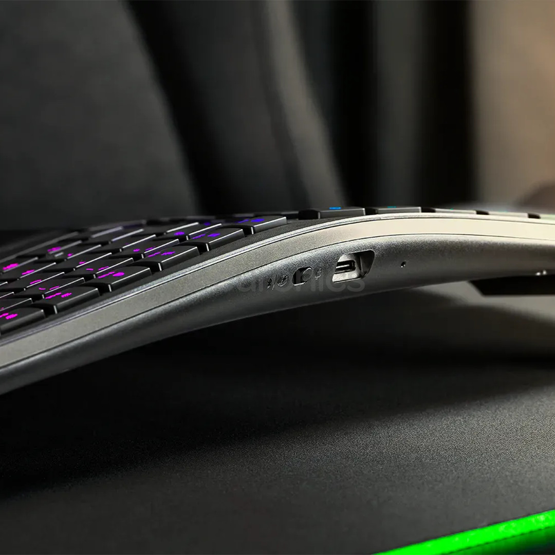 Razer Pro Type Ergo, tactile, US, melna - Bezvadu klaviatūra