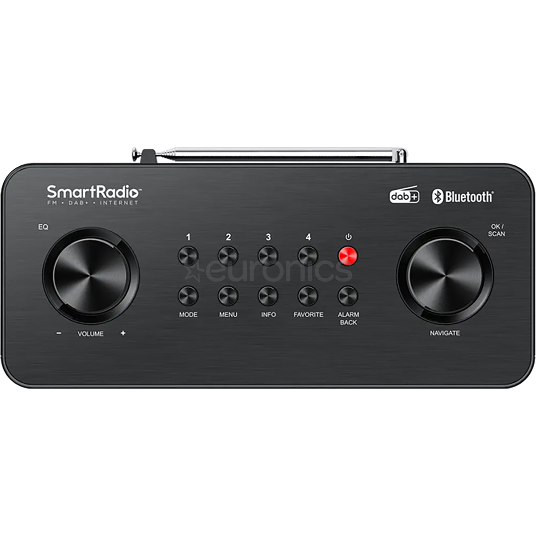 Kenwood Smart radio CR-ST120S, melna - Interneta radio