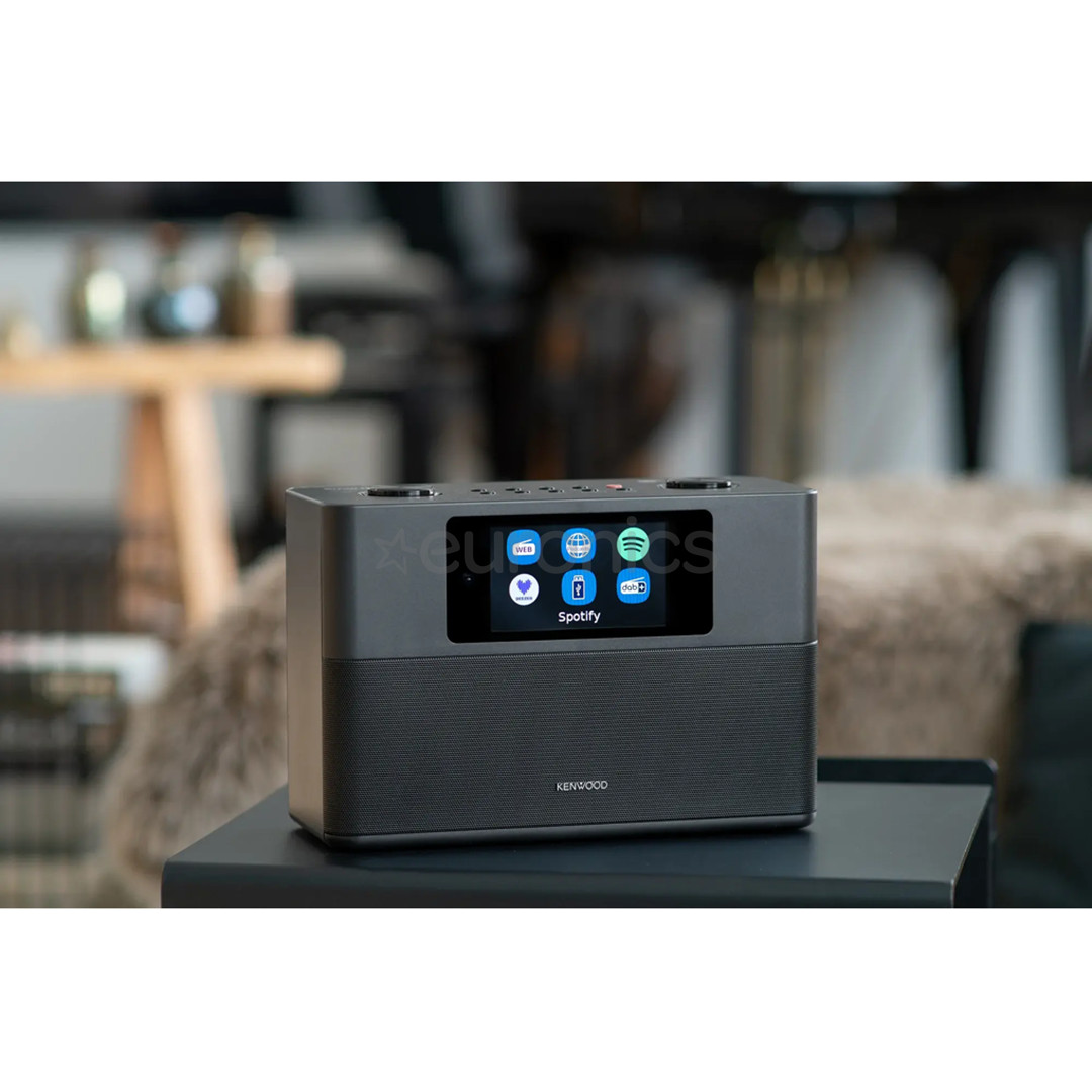 Kenwood Smart radio CR-ST120S, melna - Interneta radio