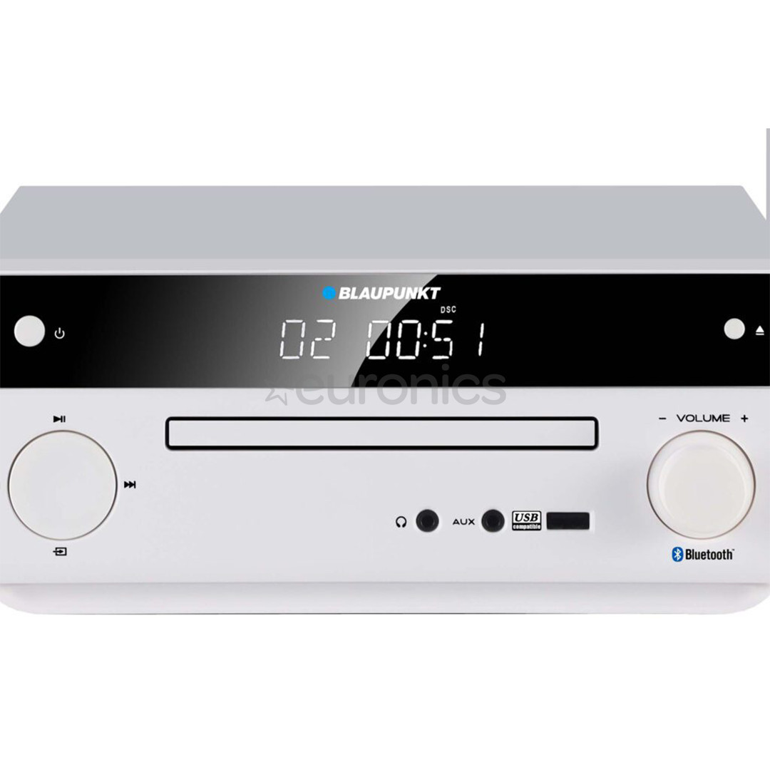 Blaupunkt MS30.2BT Micro System, balta - Mūzikas sistēma