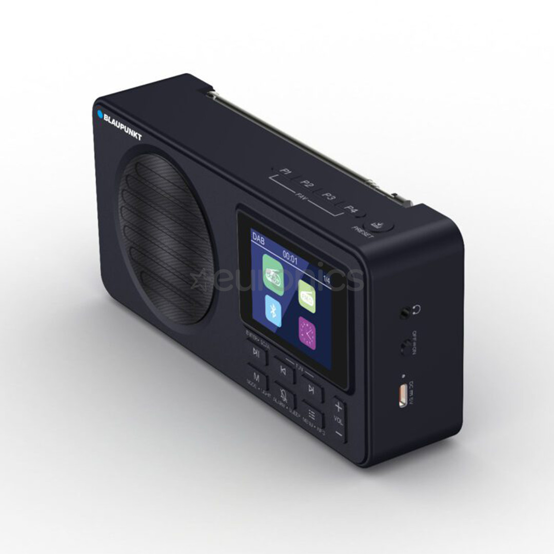 Blaupunkt DR6, melna - Portatīvais radio