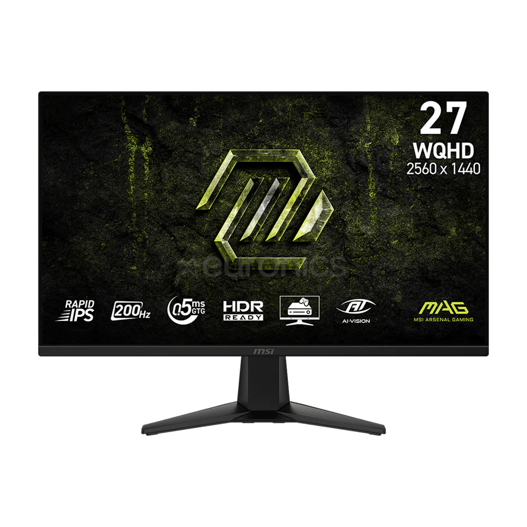 MSI MAG 275QF E20, 27'', WQHD, 200 Hz, melna - Monitors