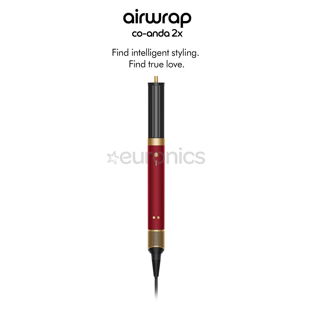 Dyson Airwrap Co-anda2x™, Straight+Wavy, 1700 W, Red velvet/Gold, sarkana - Matu veidotājs