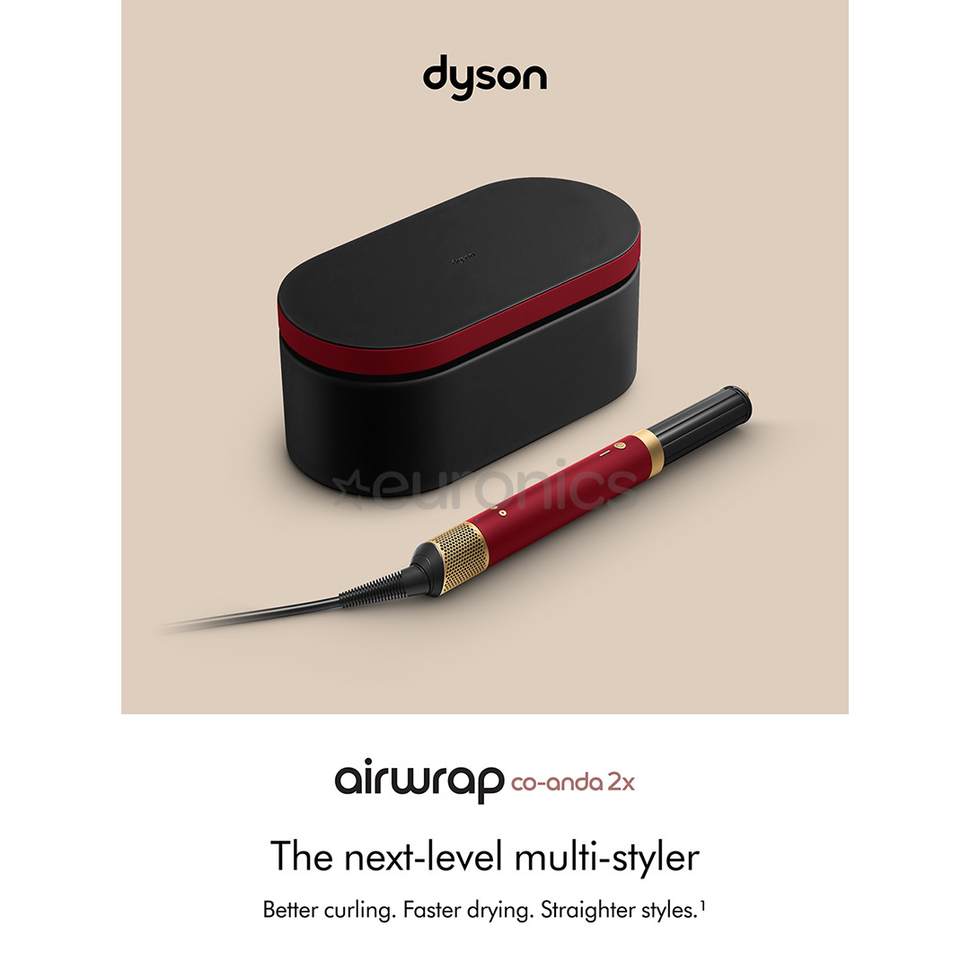 Dyson Airwrap Co-anda2x™, Straight+Wavy, 1700 W, Red velvet/Gold, sarkana - Matu veidotājs