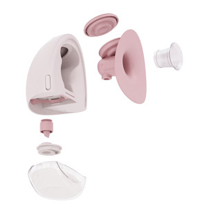 Momini TwinHarmony, 2-in-1, rozā - Bezvadu krūts piena pumpis