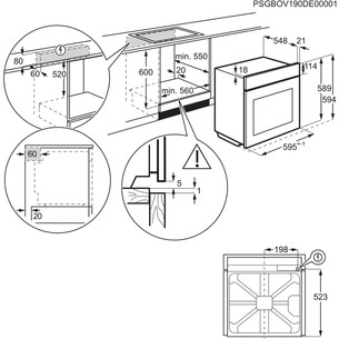 Electrolux 700 Series MealAssist with PizzaExpert 700, 72 L, pirolītiskā tīrīšana, melna - Iebūvējama elektriskā cepeškrāsns