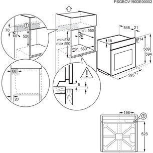 Electrolux 700 Series MealAssist with PizzaExpert 700, 72 L, pirolītiskā tīrīšana, melna - Iebūvējama elektriskā cepeškrāsns