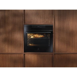 Electrolux 700 Series MealAssist with PizzaExpert 700, 72 L, pirolītiskā tīrīšana, melna - Iebūvējama elektriskā cepeškrāsns