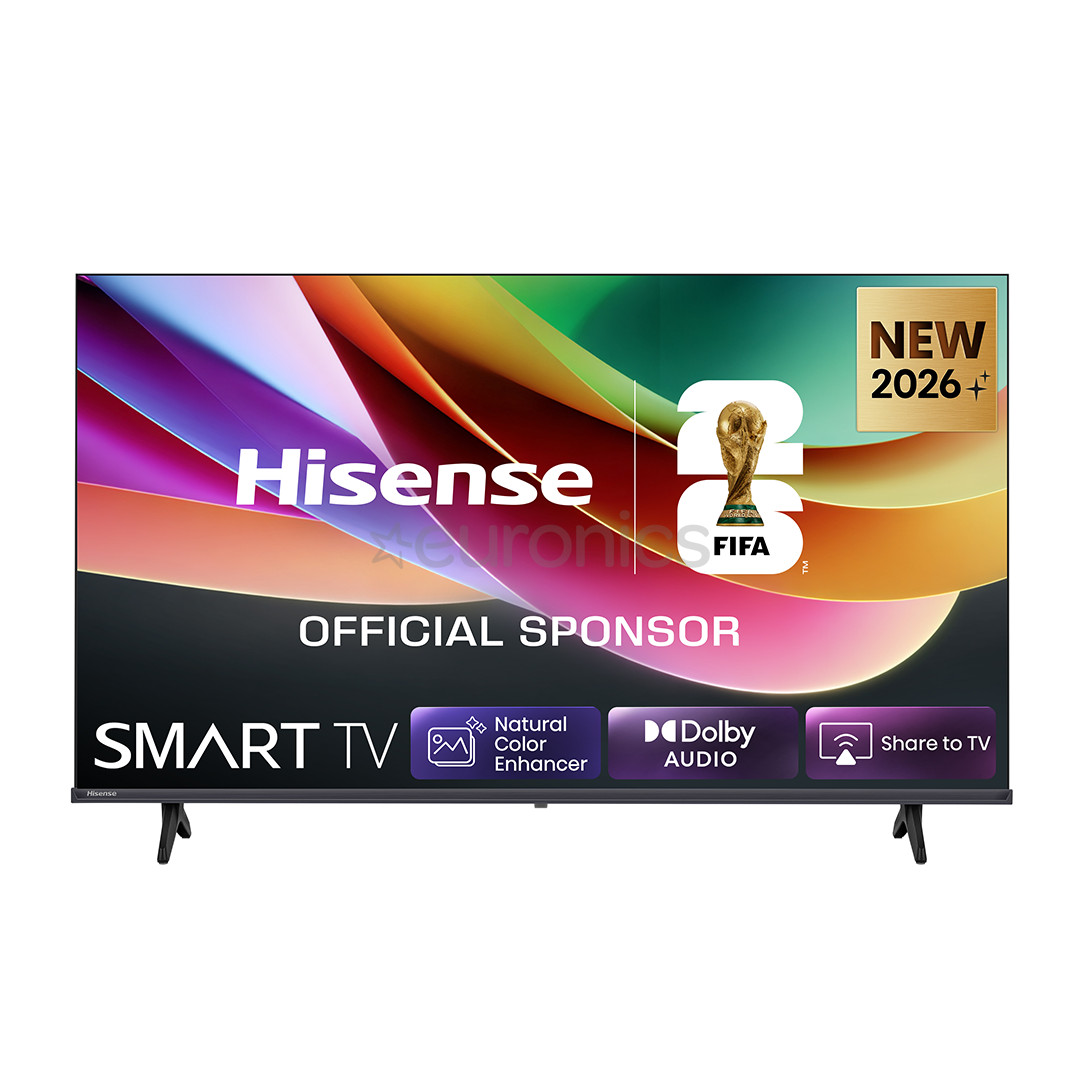 Hisense A4S, 40'', Full HD, LED LCD, melna - Televizors