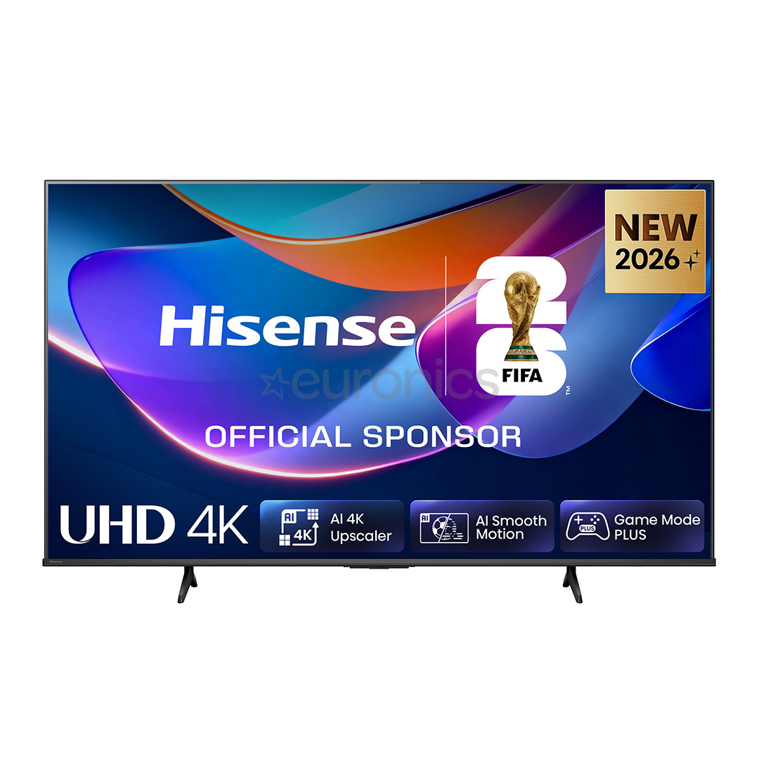 Hisense A6S, 50'', 4K UHD, VA LCD, black - TV