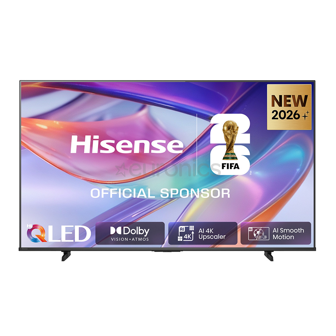 Hisense E7S, 43'', 4K UHD, HI-QLED, melna - Televizors