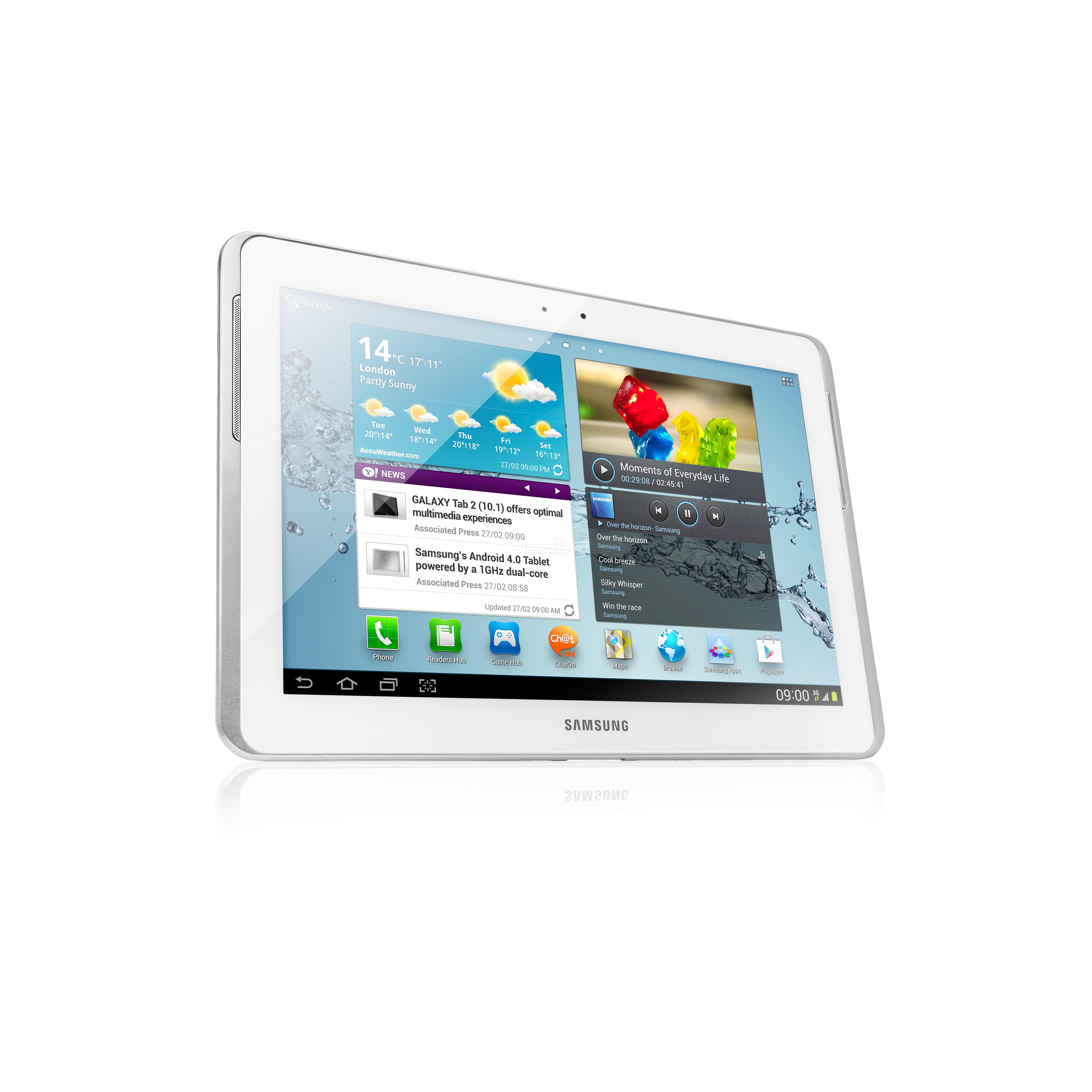 Planšetdators Galaxy Tab 2, Samsung / 10,1", WiFi, 3G, 16 GB, Android 4.0